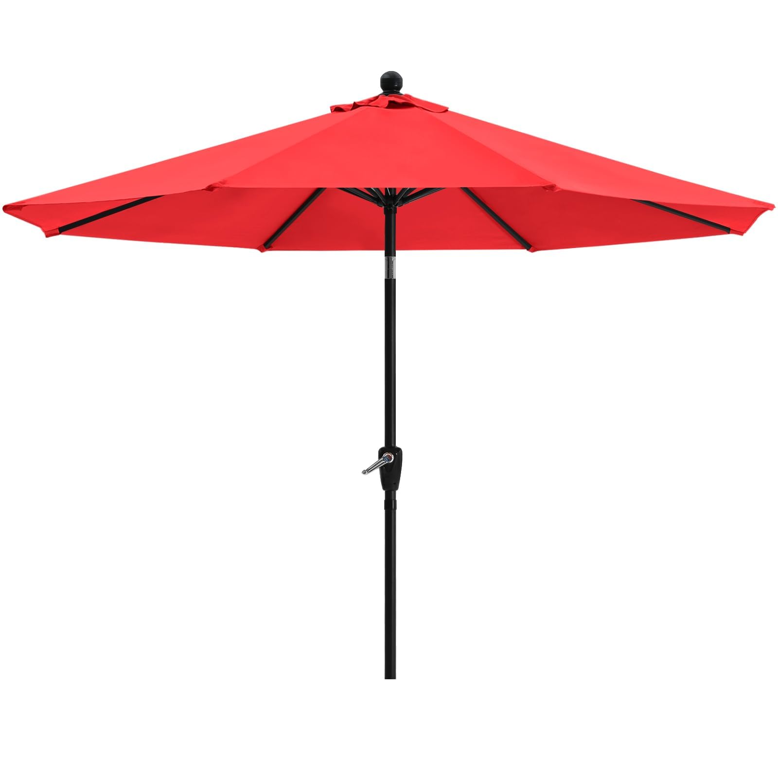 ABCCANOPY vista frontal de sombrilla roja con amplia sombra