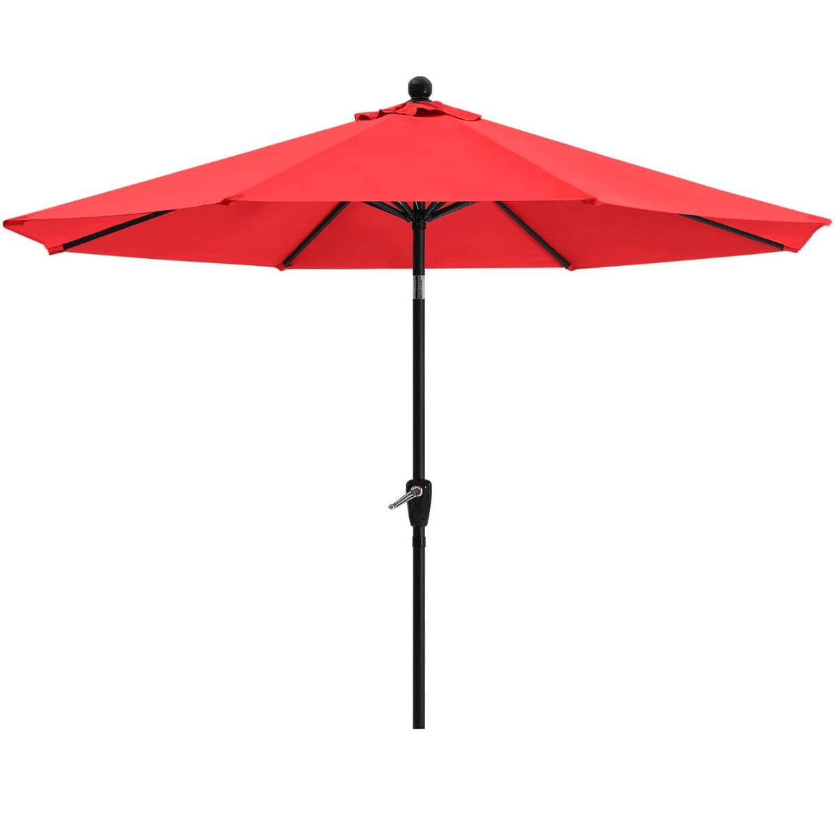ABCCANOPY vista frontal de sombrilla roja con amplia sombra