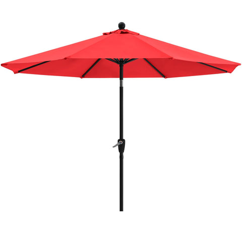 ABCCANOPY vista frontal de sombrilla roja con amplia sombra