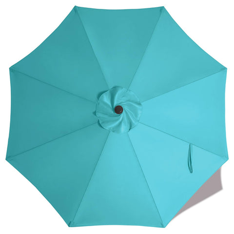 ABCCANOPY vista frontal de la cubierta turquesa con color uniforme y protección UV