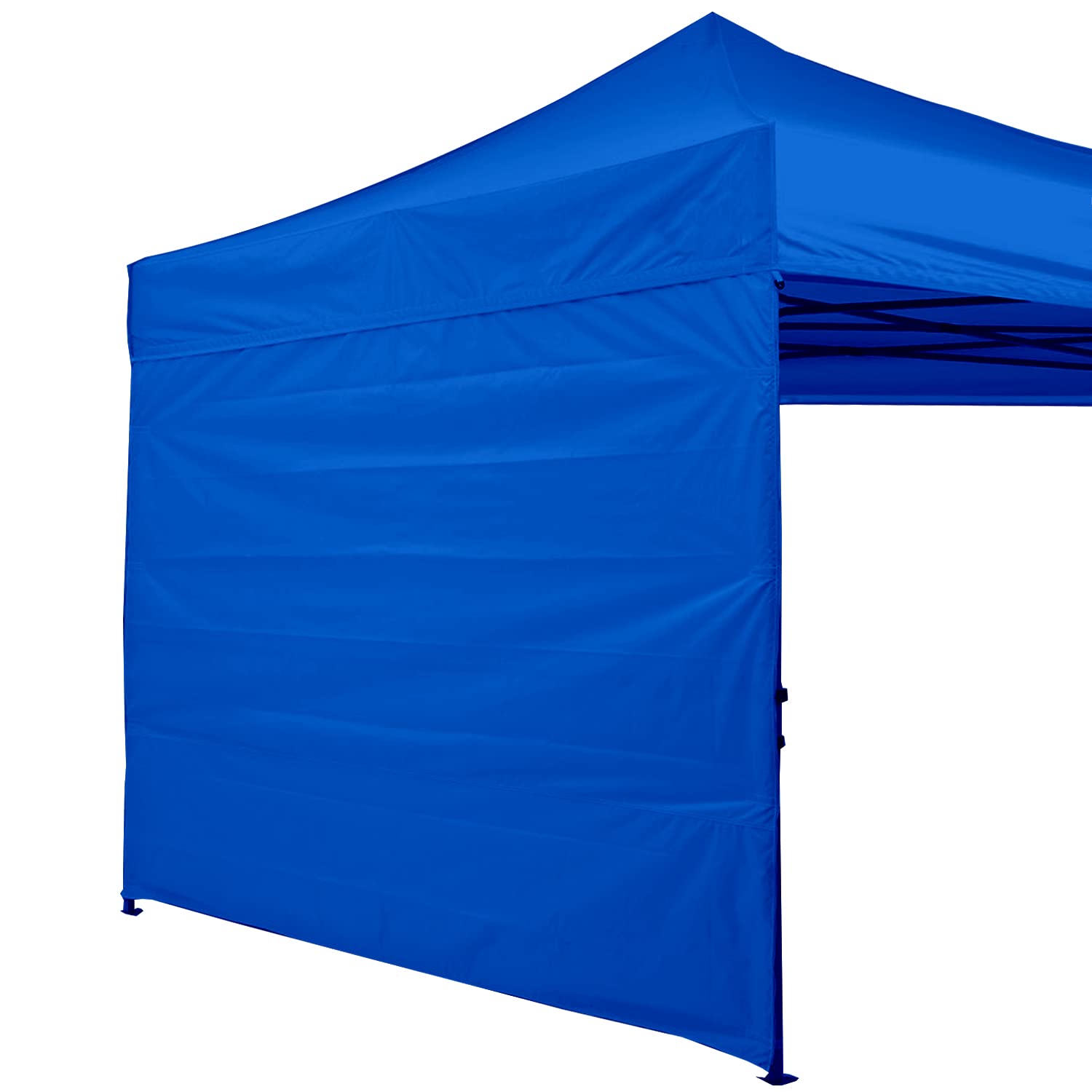 ABCCANOPY pared lateral frontal azul mostrando cobertura y protección