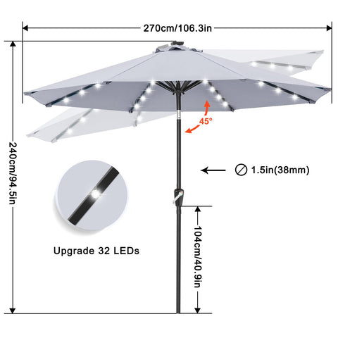 ABCCANOPY manivela fácil de usar para abrir y cerrar la sombrilla rápidamente