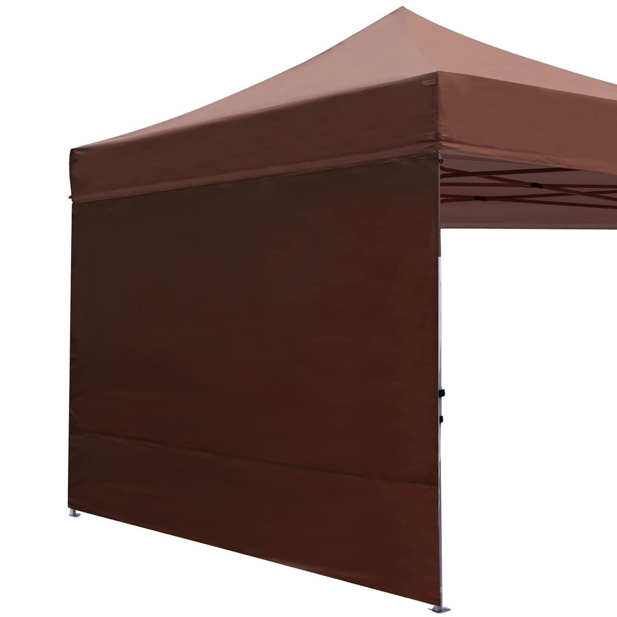 ABCCANOPY panel lateral frontal mostrando cobertura y color marrón beneficios estéticos