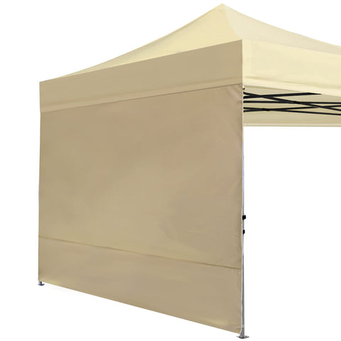 ABCCANOPY vista frontal de la pared lateral beige mostrando protección