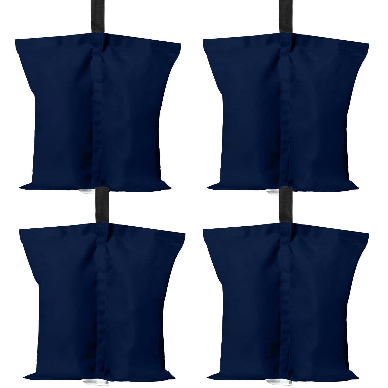 ABCCANOPY vista frontal del pack de 4 pesas, anclaje seguro