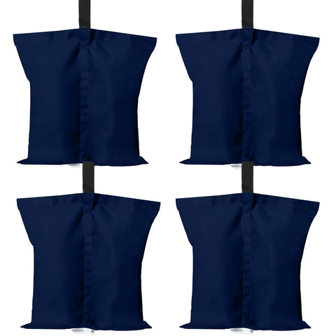 ABCCANOPY vista frontal del pack de 4 pesas, anclaje seguro