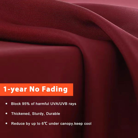 ABCCANOPY tejido y textura con protección UV que reduce la radiación y calor