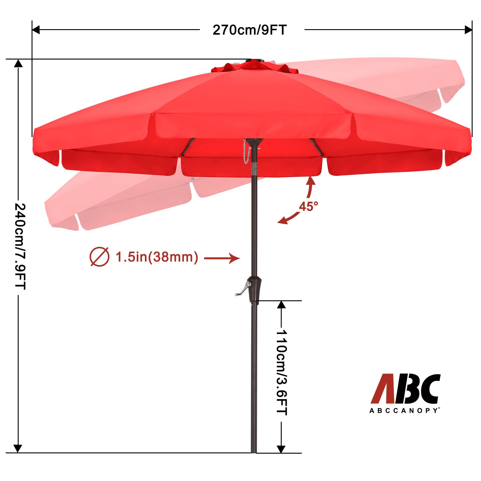 ABCCANOPY textura de tela UPF50+ con color resistente