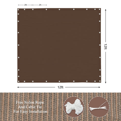 ABOSUN primer plano del tejido HDPE, durabilidad visible