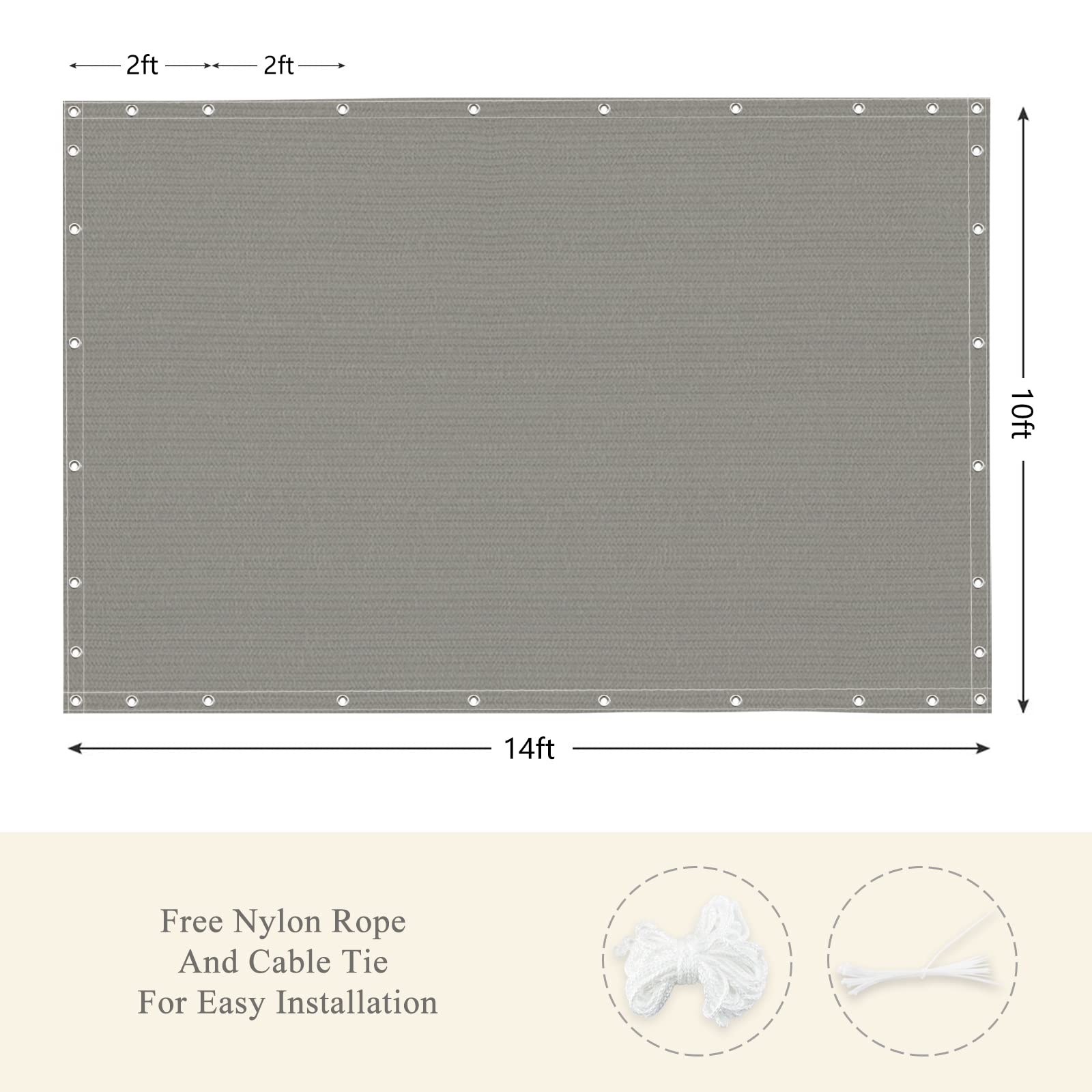 ABOSUN textura del tejido HDPE en primer plano para ventilación
