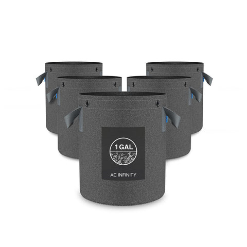 AC Infinity bolsa frontal mostrando forma y capacidad para cultivo
