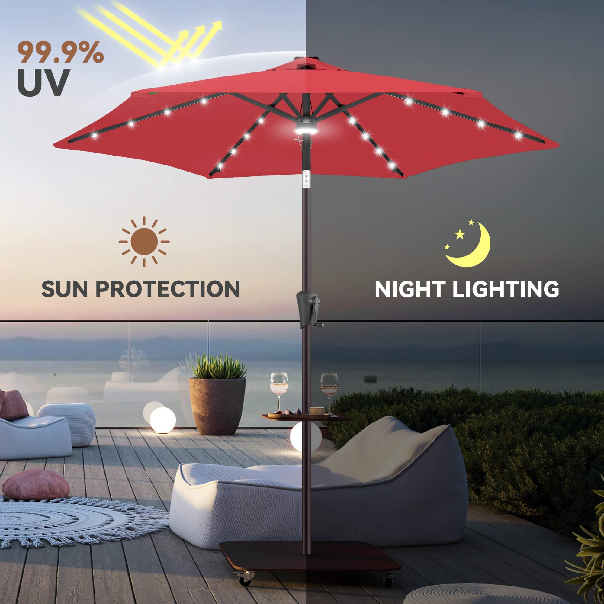 AckMizz detalle de la tela 200gsm impermeable que bloquea rayos UV
