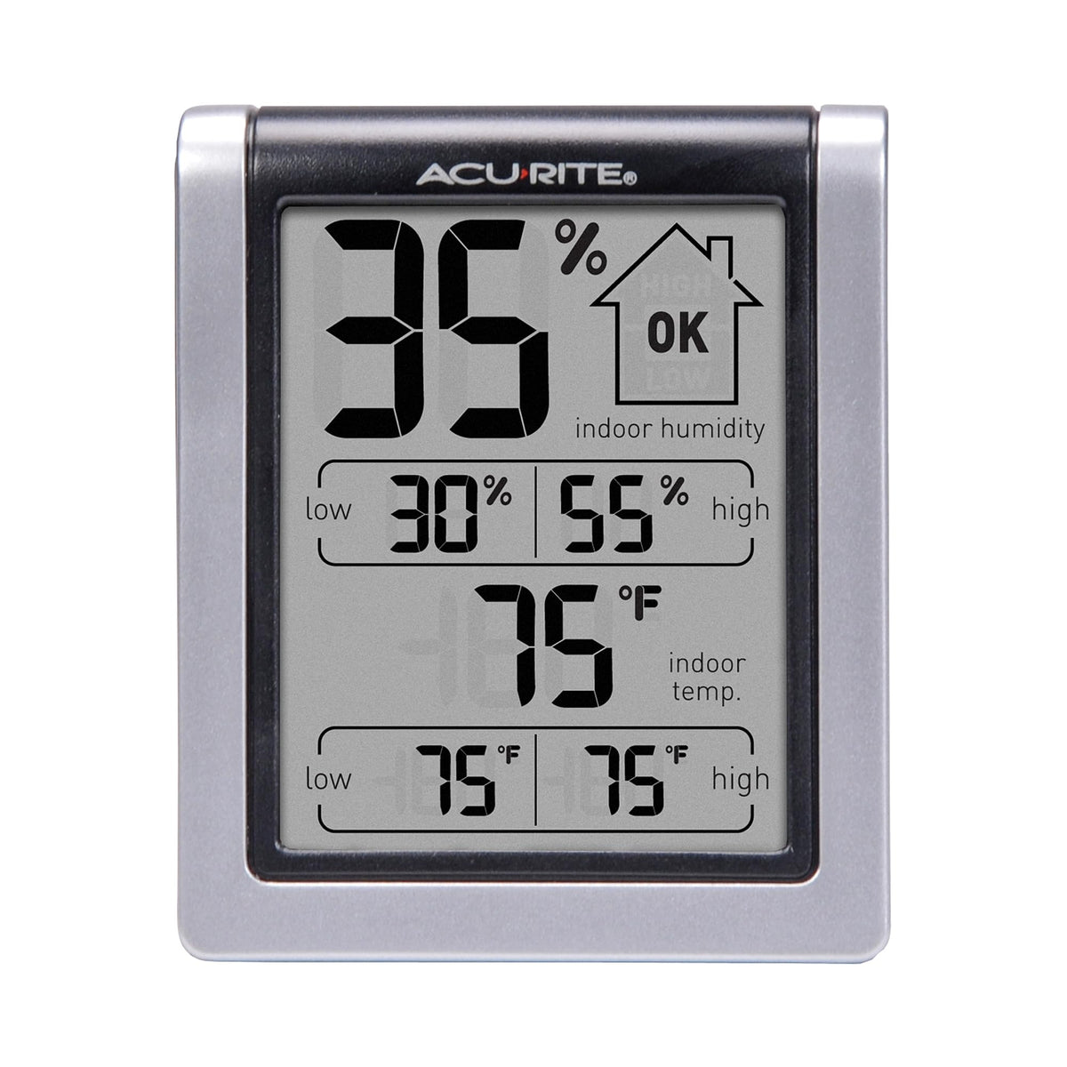 AcuRite frontal con pantalla clara para lectura rápida