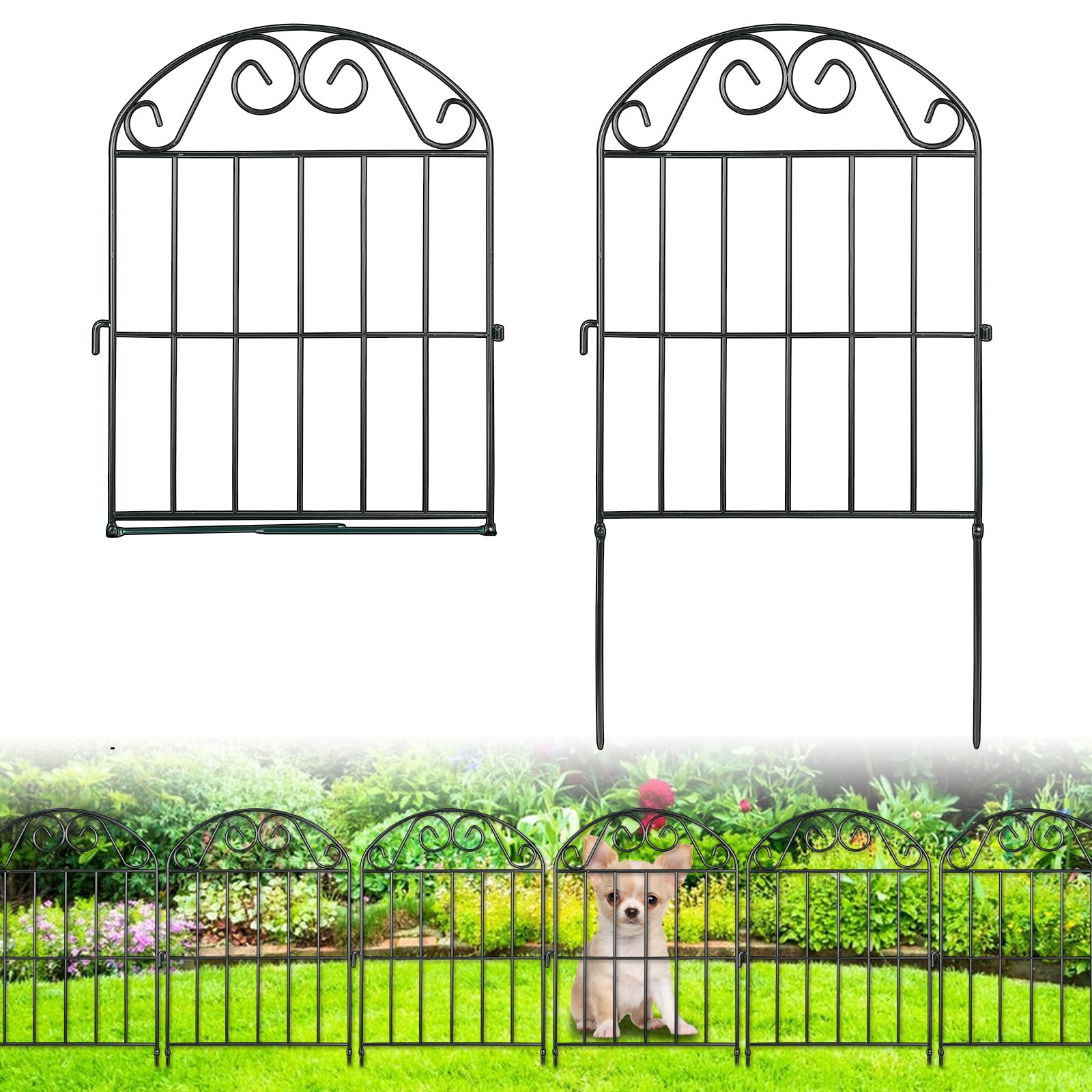 ADAVIN valla panel frontal mostrando protección estética para jardines
