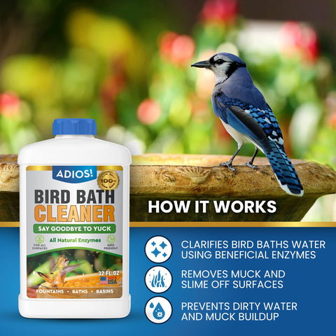 ADIOS! primer plano de textura de líquido enzimático para limpieza efectiva