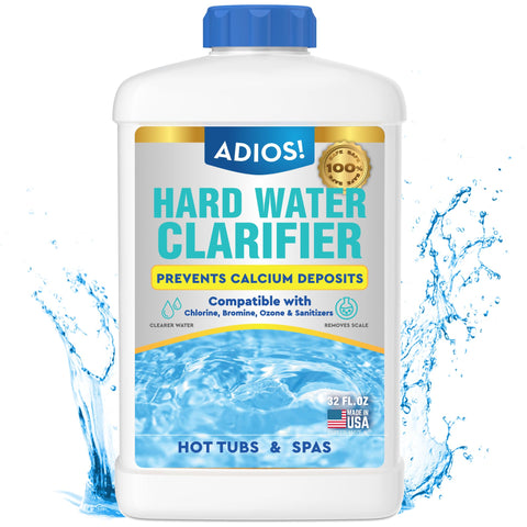 ADIOS! frasco 32oz frente mostrando etiqueta y volumen beneficios