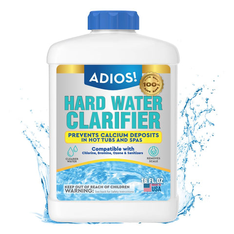 ADIOS! envase frontal 16 oz mostrando etiqueta clara y práctico dosificador