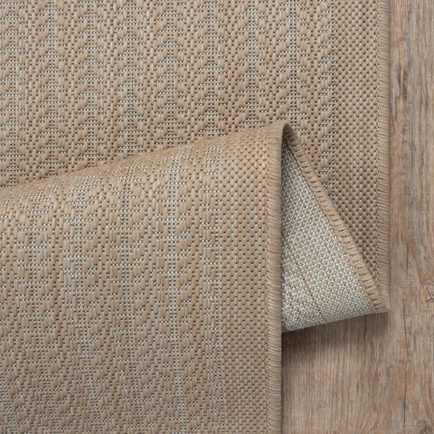 Adiva Rugs borde y costura mostrando acabado duradero