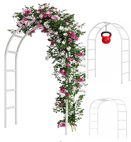 Adorox arco frontal en blanco mostrando entrada elegante y versatilidad