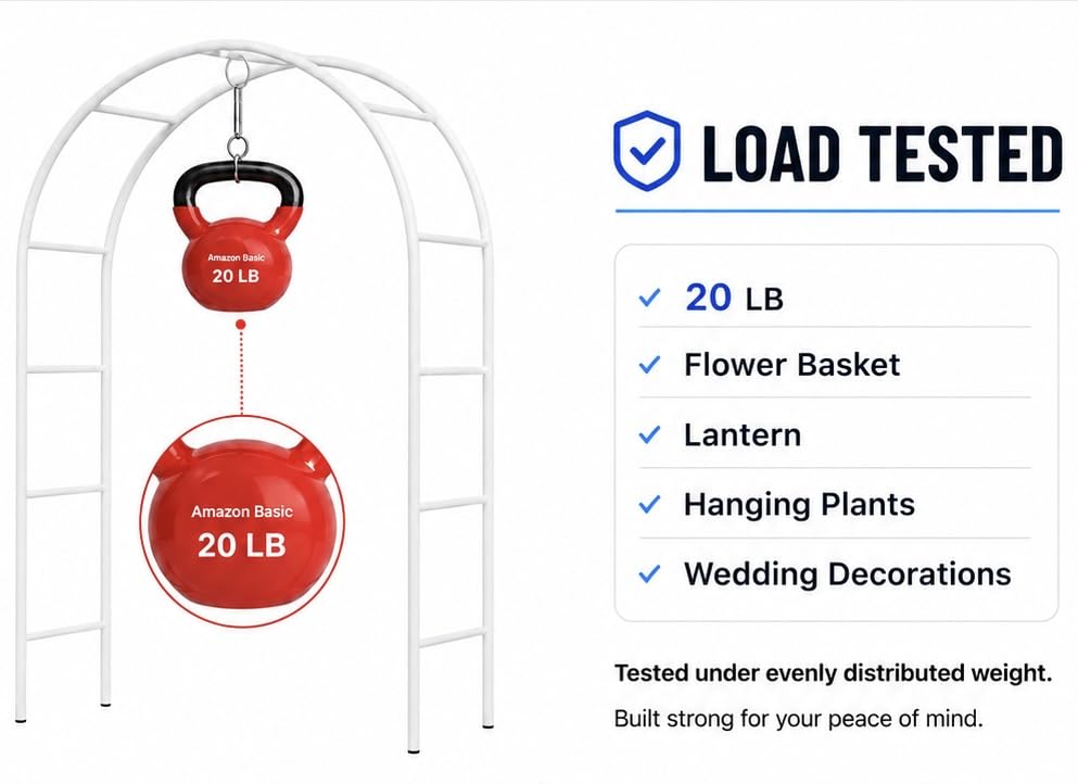 Adorox arco con enredaderas creando soporte perfecto para plantas