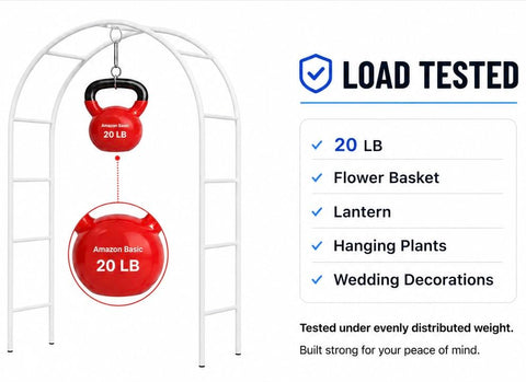 Adorox arco con enredaderas creando soporte perfecto para plantas