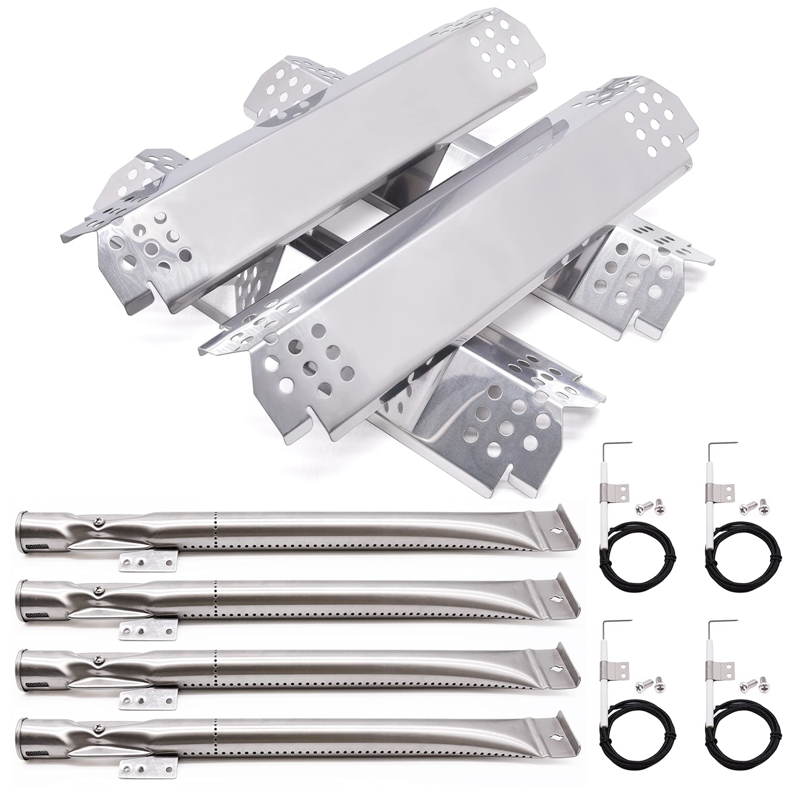 Adviace frontal del kit de repuestos para Nexgrill mostrando componentes clave y ahorro
