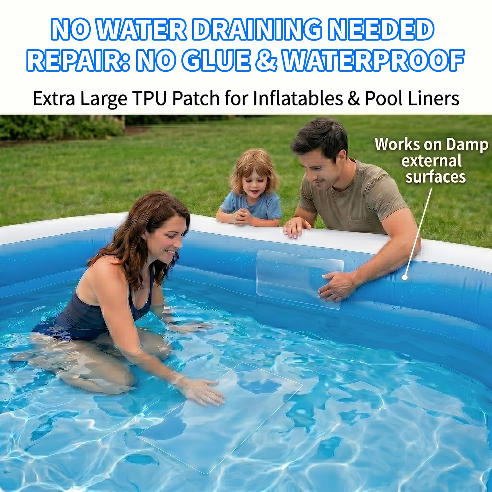 ADXVR aplicación bajo agua sellando una fuga instantáneamente