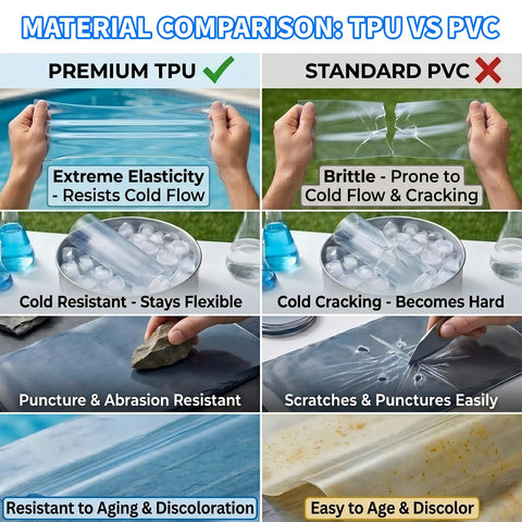ADXVR etiqueta con información del material TPU y durabilidad