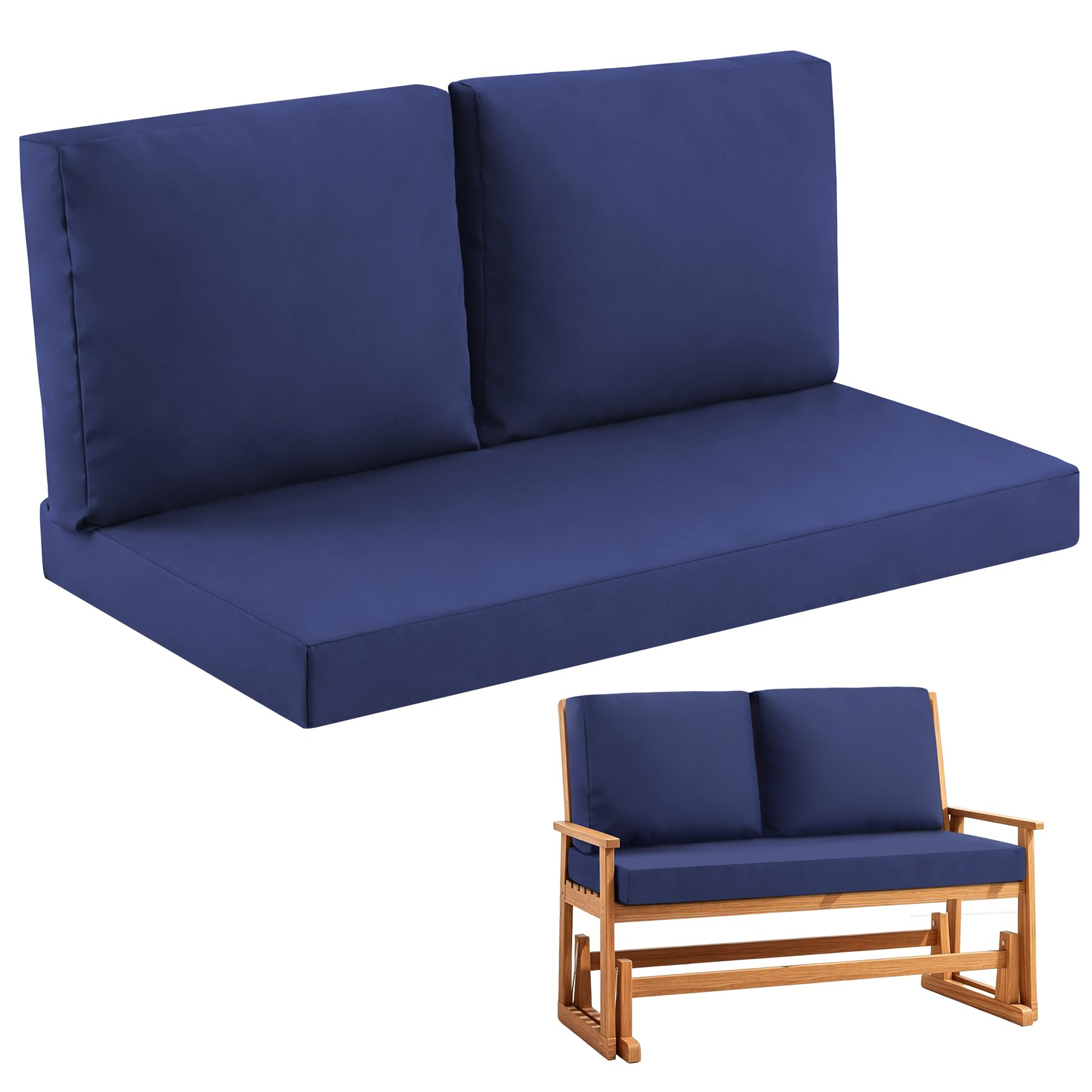 Aegisun cojín frontal para loveseat con aspecto elegante y soporte firme