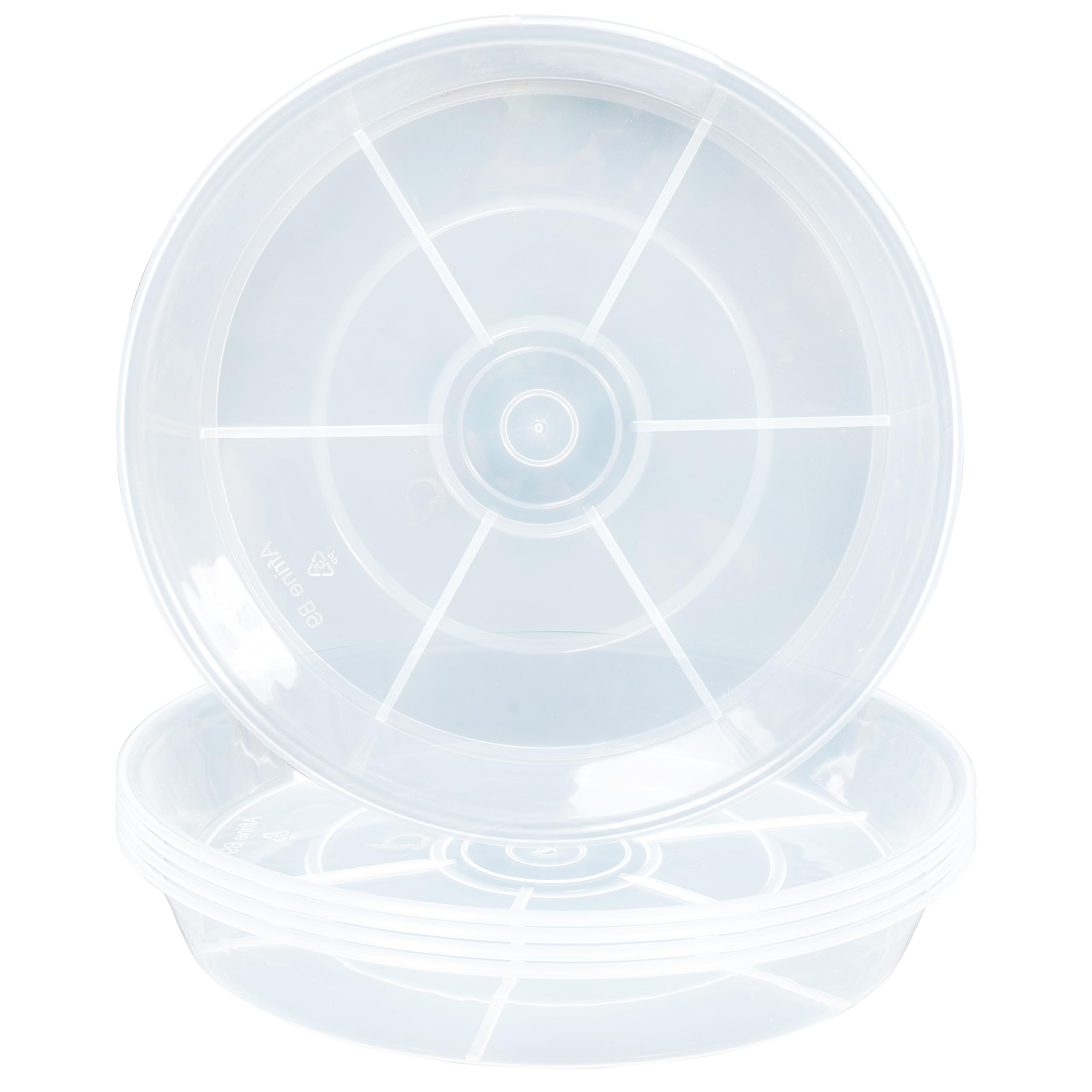 Afrine plato frontal transparente mostrando diseño y protección de superficie