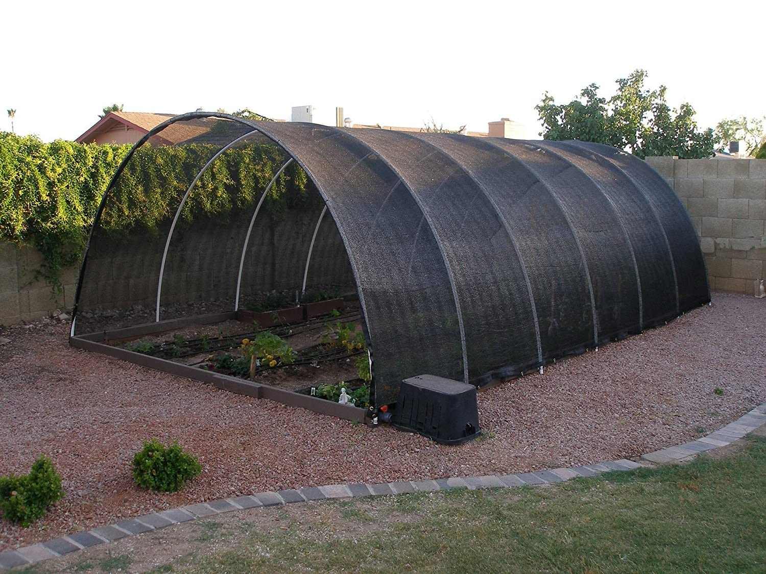 Agfabric comparación de escala 10x30 pies para visualizar cobertura real