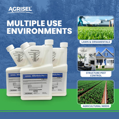 Agrisel Bifenthrin Pro 7.9 líquido concentrado mostrando textura y concentración eficaz