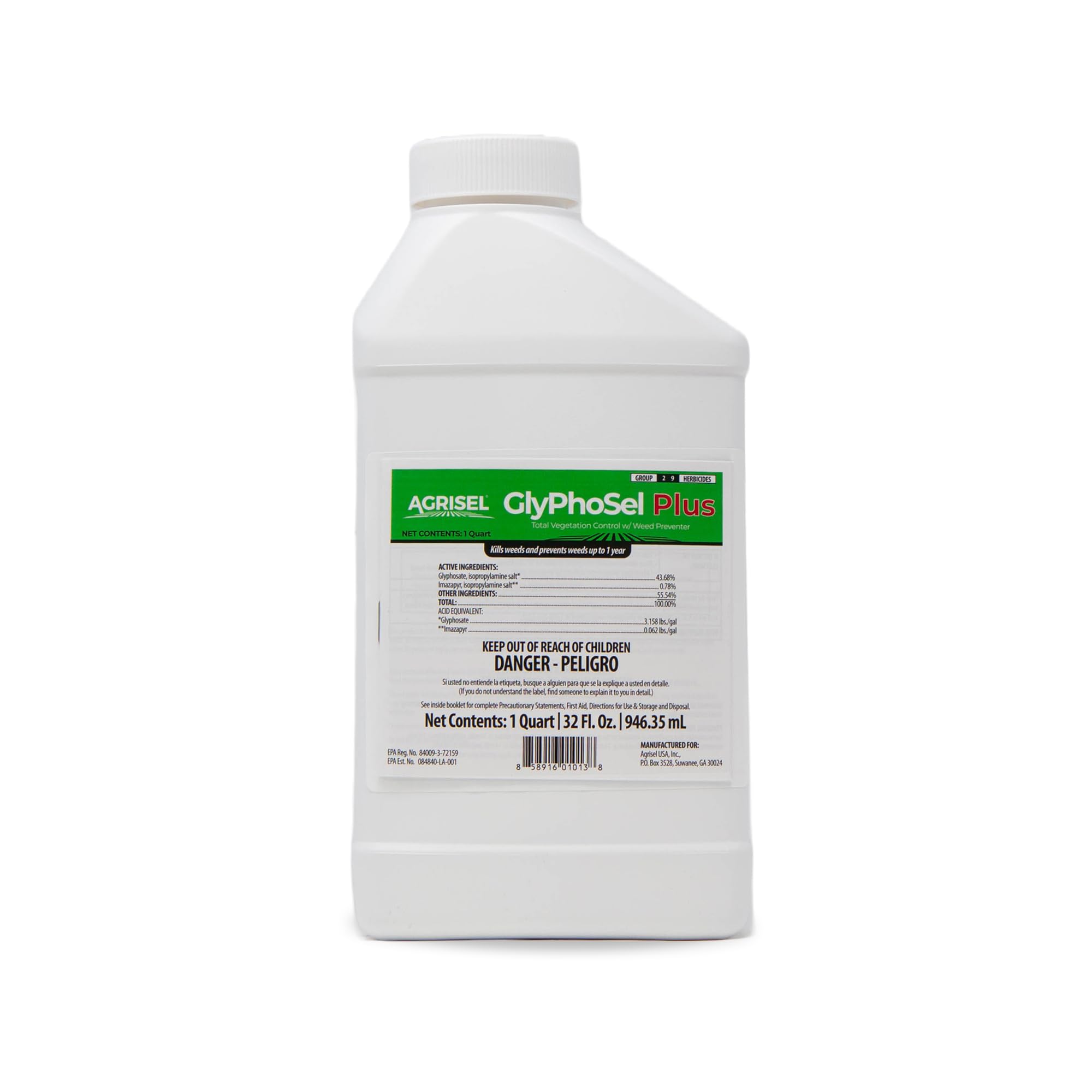 Agrisel GlyPhoSel Plus frente del envase mostrando el producto y su practicidad