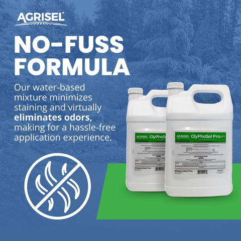 Agrisel GlyPhoSel Pro aplicándose en parterre para control puntual de malezas