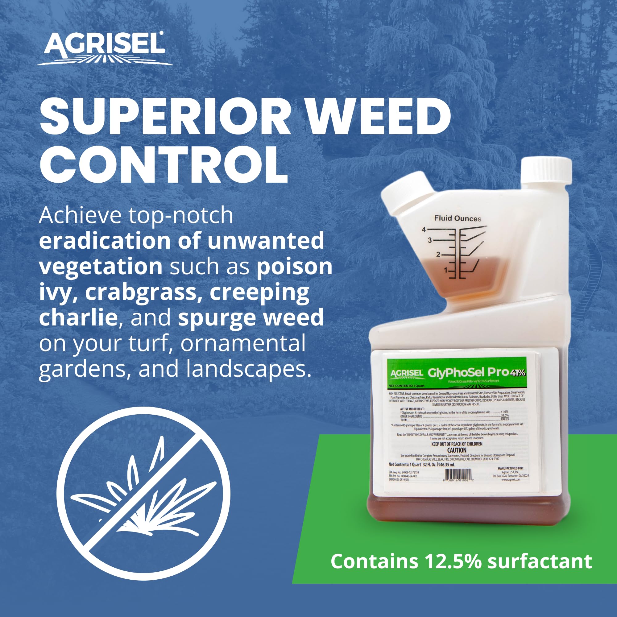 Agrisel GlyPhoSel Pro etiqueta con instrucciones legibles y seguridad