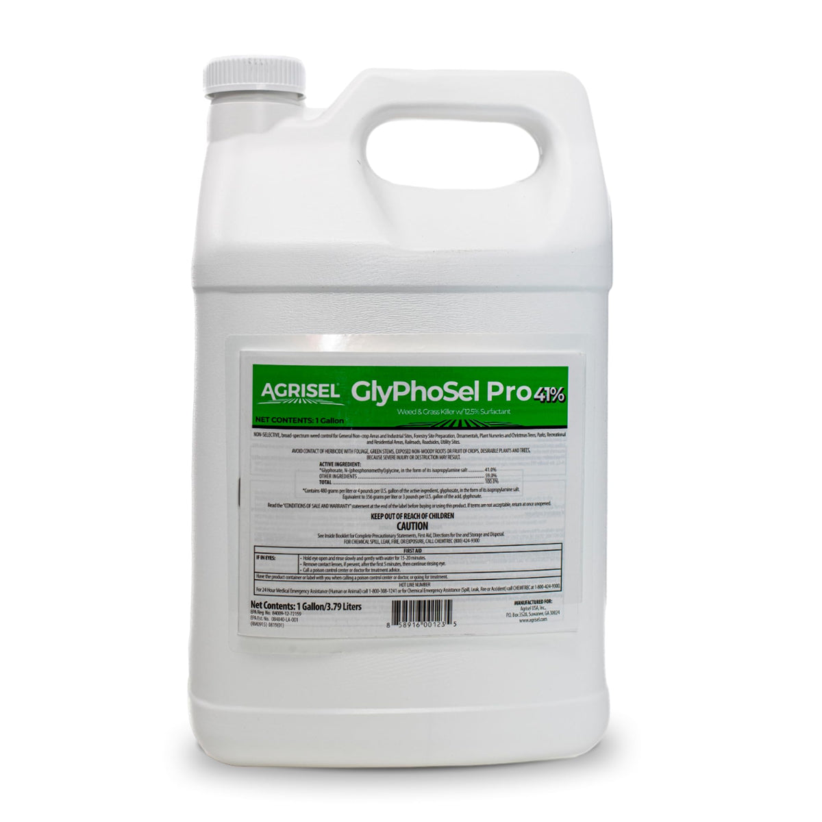 Agrisel GlyPhoSel Pro frente del producto mostrando envase y rendimiento