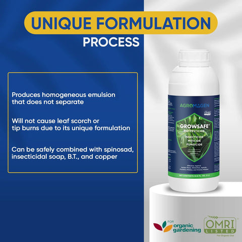 AgroMagen GrowSafe textura del aceite estable, mezcla fácil con agua