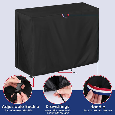 Agustone detalle de hebilla y cordón que aseguran la funda contra viento