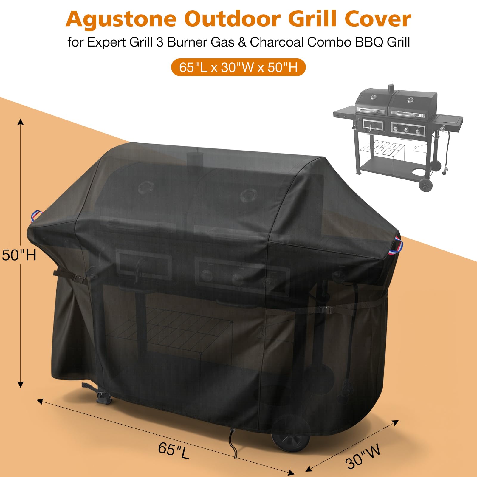 Agustone textura Oxford con recubrimiento PVC resistente al agua