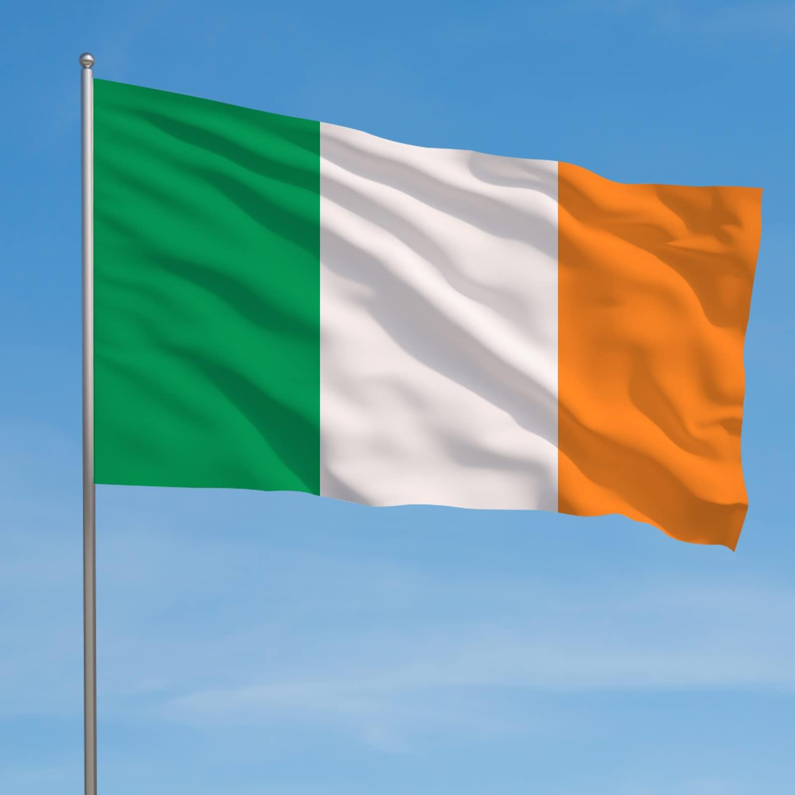 AhfuLife bandera Irlanda en desfile ligera para llevar cómodamente
