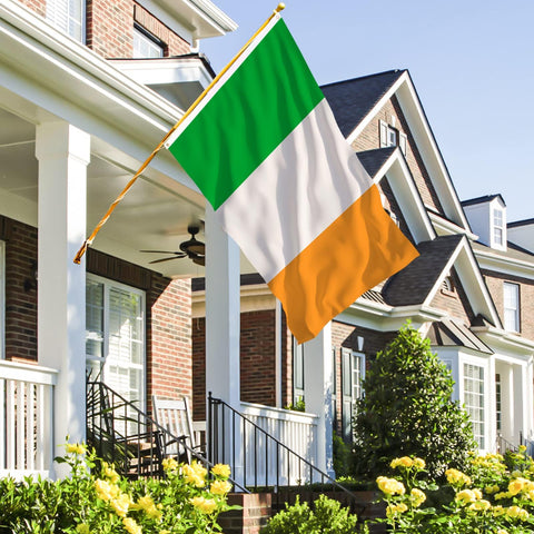 AhfuLife bandera Irlanda textura de poliéster resistente y secado rápido