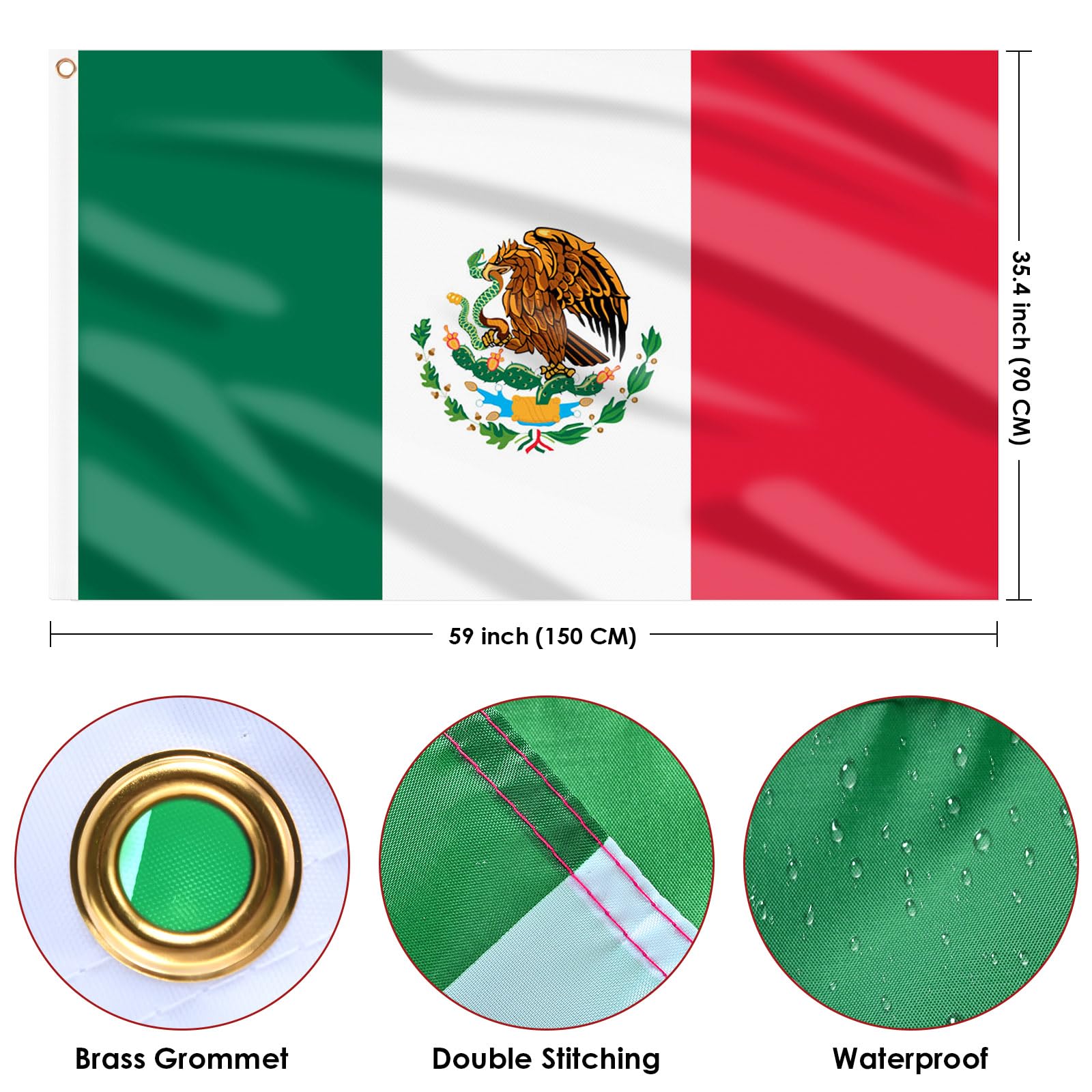 AhfuLife paquete de cuatro banderas ideal para eventos múltiples