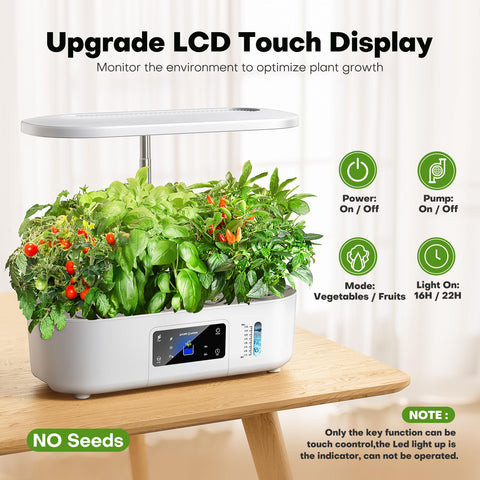 Ahopegarden primer plano de pods y raíces mostrando salud de plantas