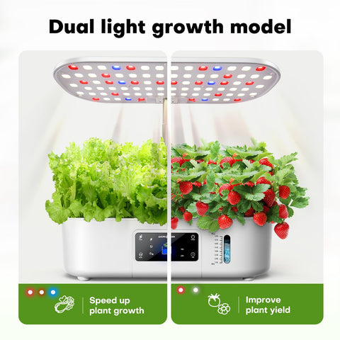 Ahopegarden luces LED de espectro completo que favorecen crecimiento uniforme