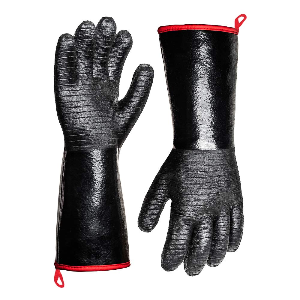 Aillary guantes parrilla frontal mostrando protección completa y agarre seguro