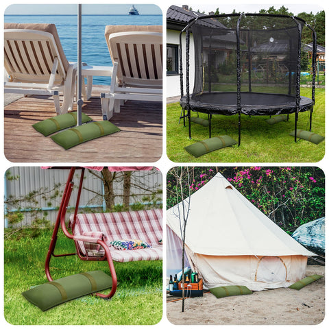 Aimosen bolsas anclando pérgola en ambiente exterior