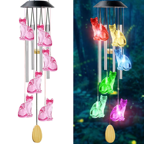 AIONASA campanilla gato frontal mostrando diseño decorativo y colgante práctico