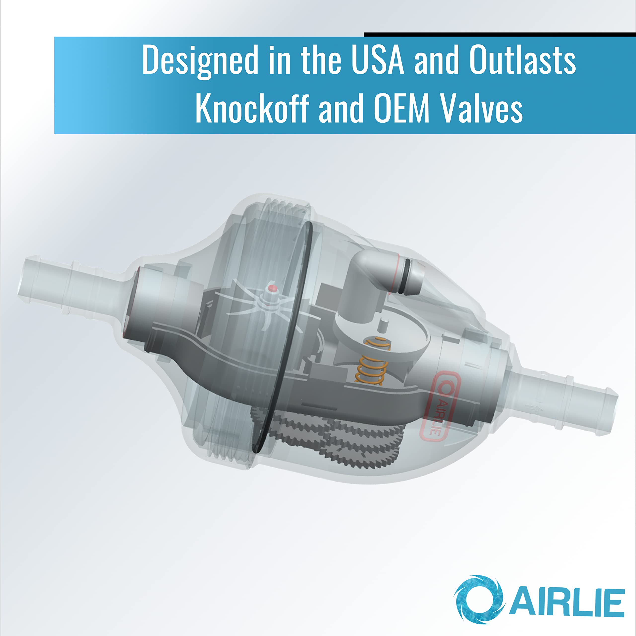 Airlie engranaje reforzado detalle que mejora la suavidad y durabilidad