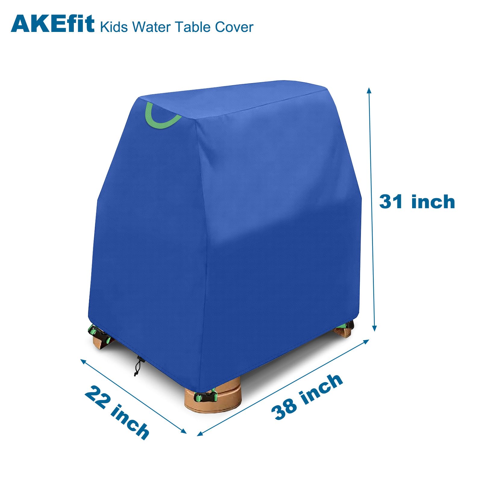 AKEfit primer plano de costuras dobles y material impermeable, mayor durabilidad