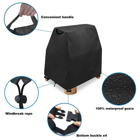 AKEfit correas y hebillas asegurando la funda estable contra viento